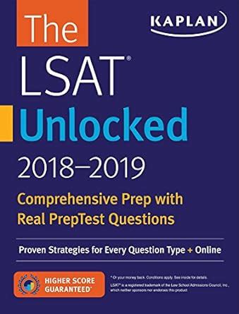 LSAT Unlocked 2018-2019 Proven Strategies For Every Question Type Online Kaplan Test Prep Kindle Editon
