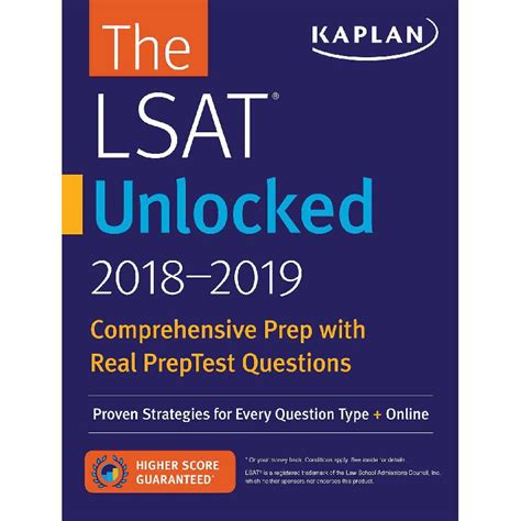 LSAT Unlocked 2019 Comprehensive LSAT Prep with real LSAT questions Kaplan Test Prep Doc