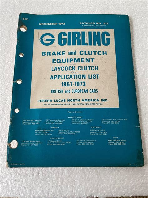 LUCAS GIRLING BRAKES MANUAL Ebook Doc