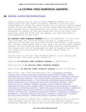 La Catrina Answer Key PDF