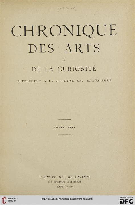 La Chronique Des Arts Et de La Curiosit ... Reader