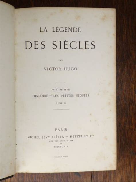 La Legende Des Siecles Premiere Serie Histoire Les Petites Epopees Tome 2 Litterature French Edition Doc