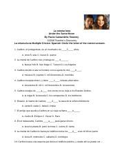 La Misma Luna Multiple Choice Answers PDF