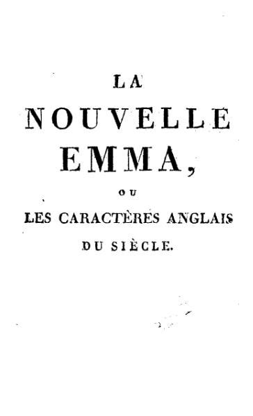 La Nouvelle Emma French Edition PDF