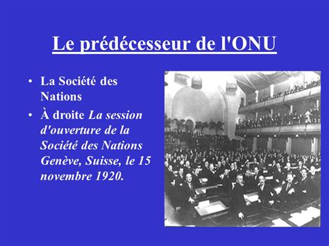 La Société des Nations : Un Prédécesseur de l'ONU