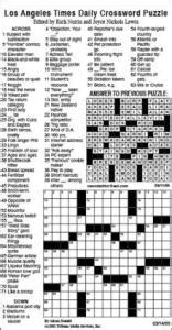 La Times Crossword Puzzle Answers June 28 2013 Doc