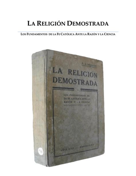 La Verdad de La Religi N Cat Lica Romana Demostrada Con Manifiestos Testimonios Divinos... PDF