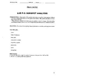 Lab P 2 Sunspot Analysis Answers - PDF Search Engine Reader