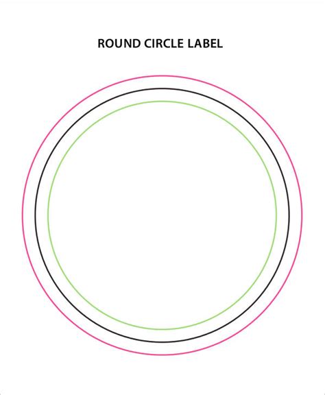 Label Circle Template
