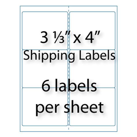 Label Template 4 X 3 1 3