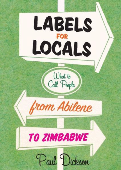 Labels for Locals What to Call People from Abilene to Zimbabwe PDF