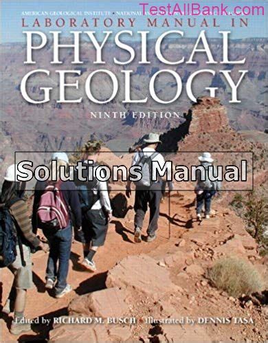 Laboratory Manual In Physical Geology Ninth Edition Answers Epub