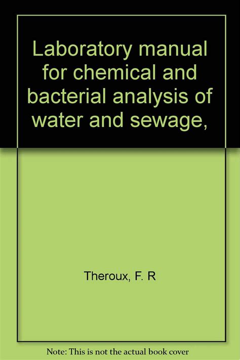 Laboratory Manual for Chemical and Bacterial Analysis of Water and Sewage Kindle Editon