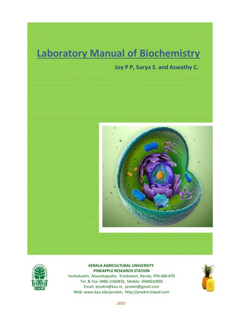 Laboratory Manual of Biochemistry Doc