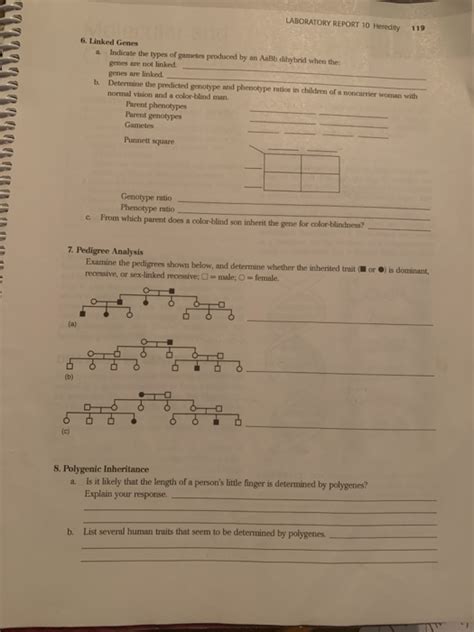 Laboratory Report 10 Heredity Answers PDF