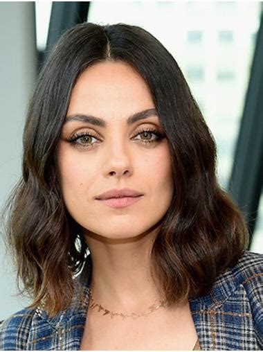 Lace Front 14" Wavy Shoulder Length Bobs Mila Kunis Wigs