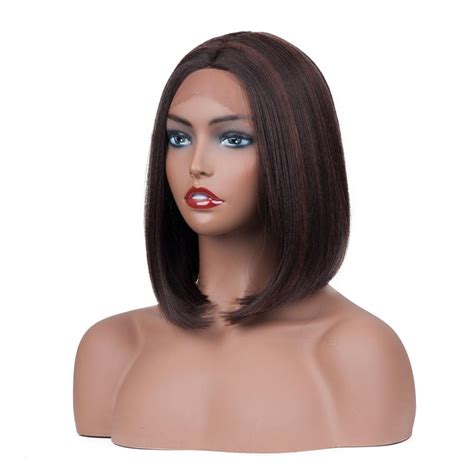 Lace Front Straight Synthetic Best Short Wigs