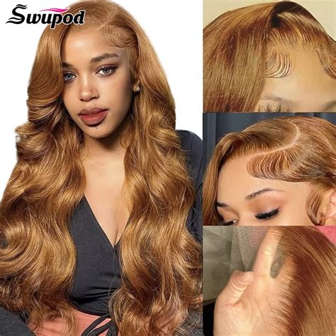 Lace Front Wavy Remy Human Hair Nice Long Wigs