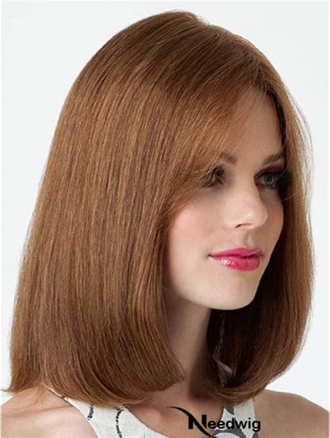 Lace Front Wigs Synthetic Brown Wigs Straight Shoulder Length Bob Wigs