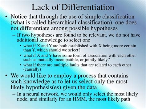 Lack of Differentiation: