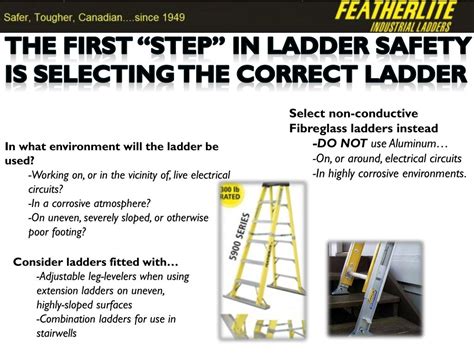 Ladder Safety Training Stdown PowerPoint PDF Ebook PDF