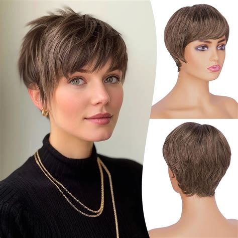 Ladies Short Wigs Wavy Synthetic Short Blonde Wig Short Pixie Wigs: The 2025 VS