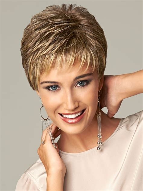 Ladies Wigs Short Styles Cropped Top Wigs Straight Synthetic Wigs