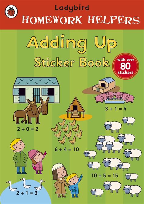 Ladybird Homework Helpers Adding up Sticker Book Reader