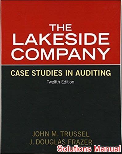 Lakeside Company Case Studies In Auditing Solution Ebook Doc