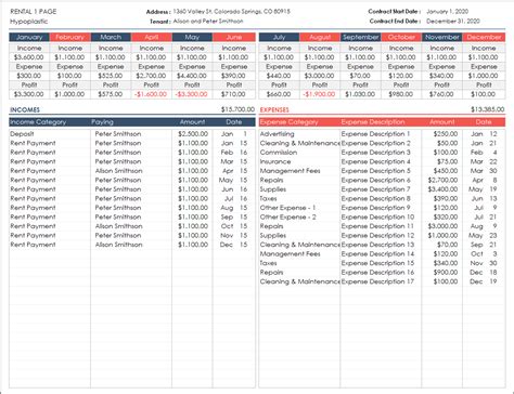 Landlord Excel Template