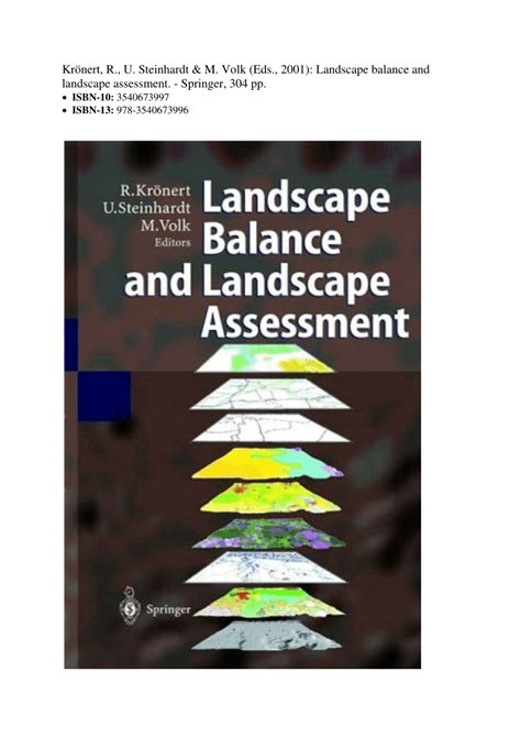 Landscape Balance and Landscape Assessment 1st Edition Doc
