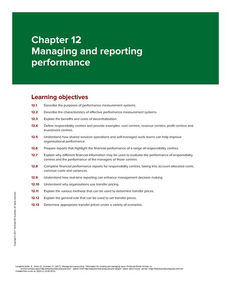 Langfield Smith 6e Ch 12 Answers Reader