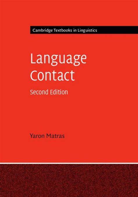 Language Contact Cambridge Textbooks in Linguistics Ebook Kindle Editon