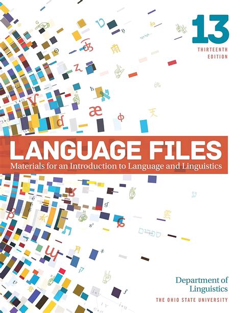 Language Files Linguistics 11th Edition Ebook Epub