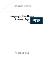 Language Handbook Worksheets Answer Key Online Reader