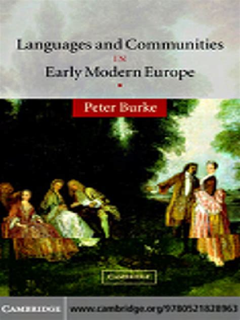 Languages and Communities in Early Modern Europe The Wiles Lectures Epub