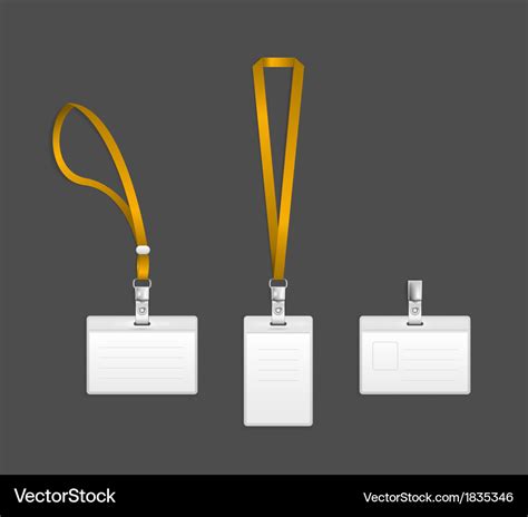 Lanyard Name Badge Template