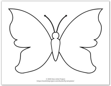 Large Butterfly Template