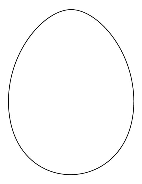Large Egg Template