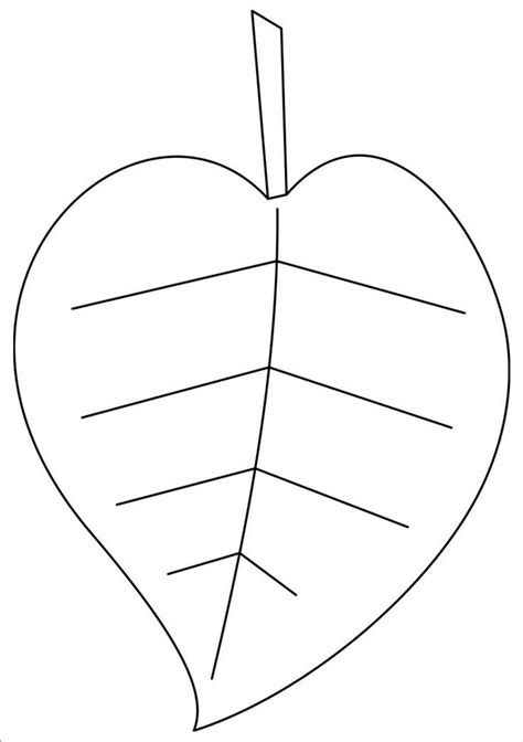 Large Leaf Template