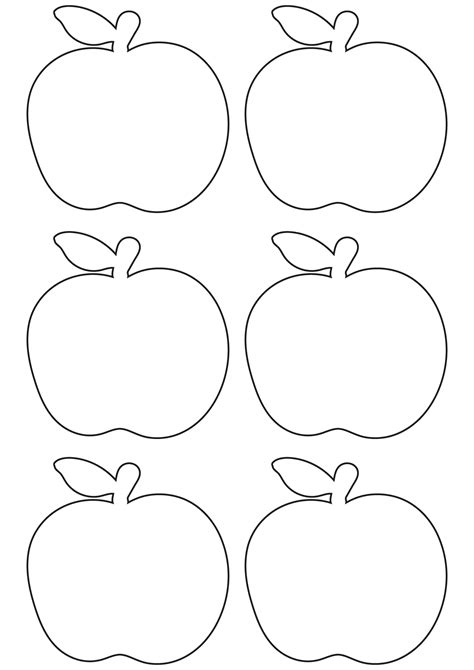 Large Printable Apple Template