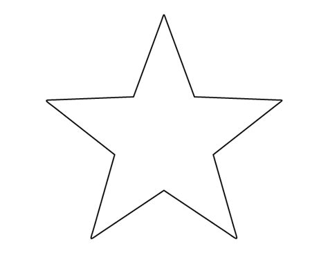 Large Star Printable Template