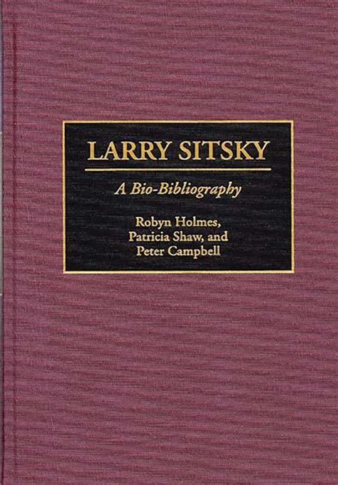 Larry Sitsky A Bio-Bibliography Kindle Editon