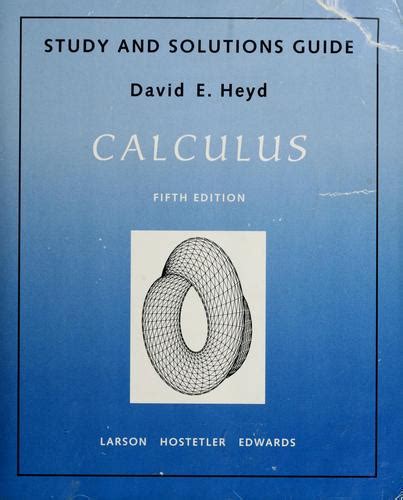 Larson Calculus 5th Edition Solutions PDF