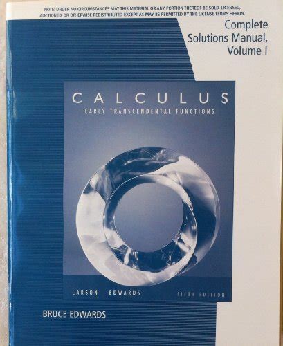 Larson Calculus 5th Edition Solutions PDF