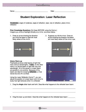 Laser Reflection Gizmo Answers Reader