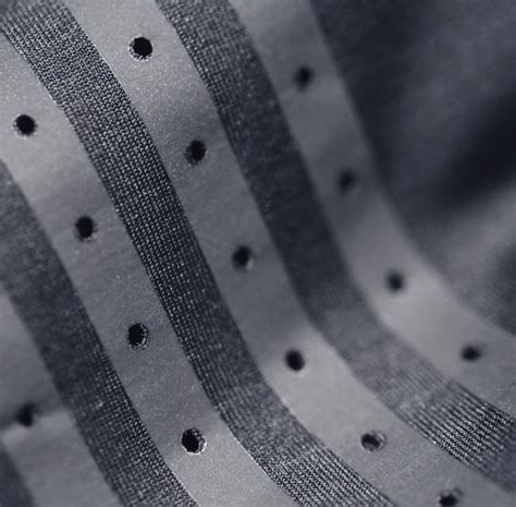 Laser-cut ventilation holes: