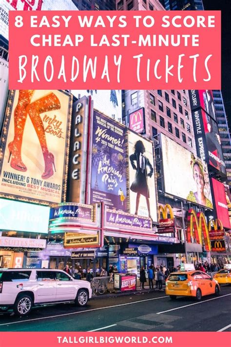 Last-Minute Broadway Tickets NYC: A Guide to Scoring Prime Seats