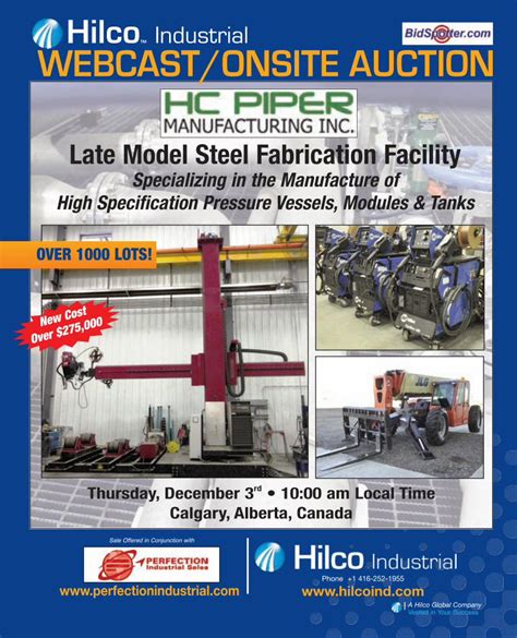 Late Model Specialty Manufacturing Facility Usine     - Hilco Industrial Ebook Doc