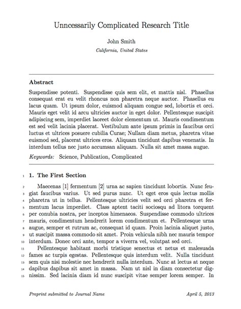 Latex Template For Research Statement